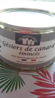 Gesiers de canard émincés