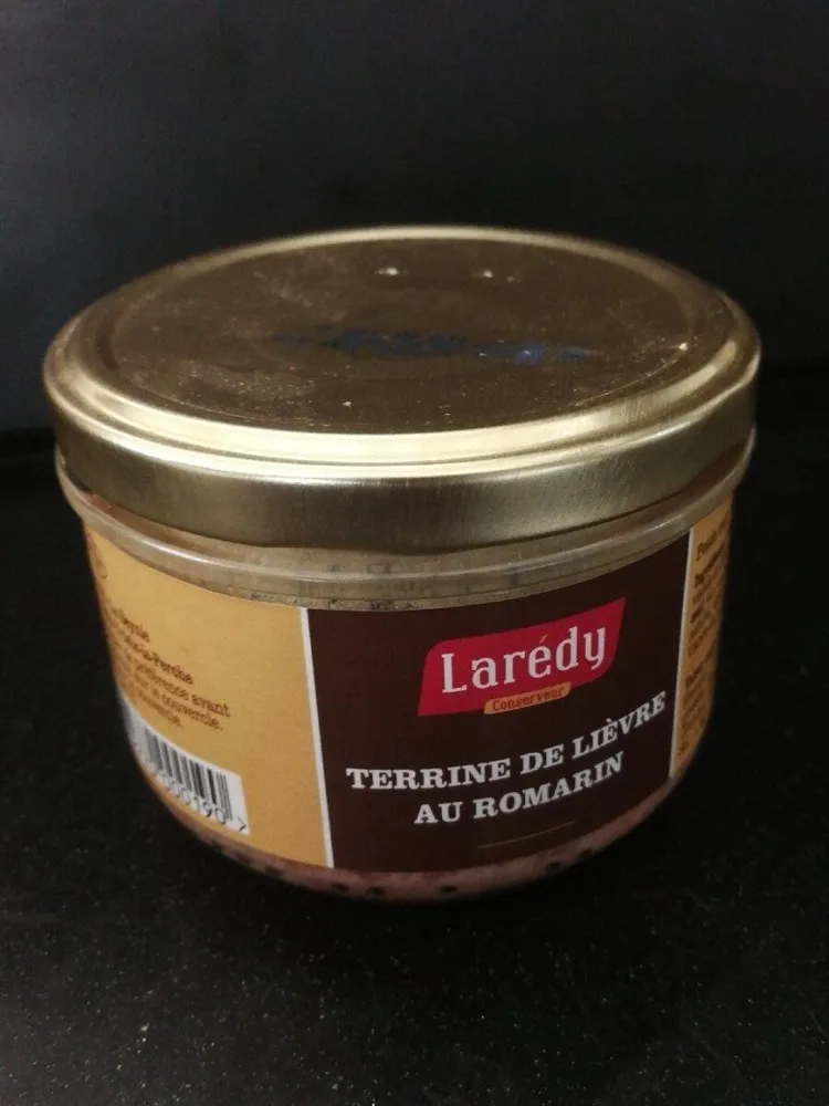 Terrine de lièvre au romarin