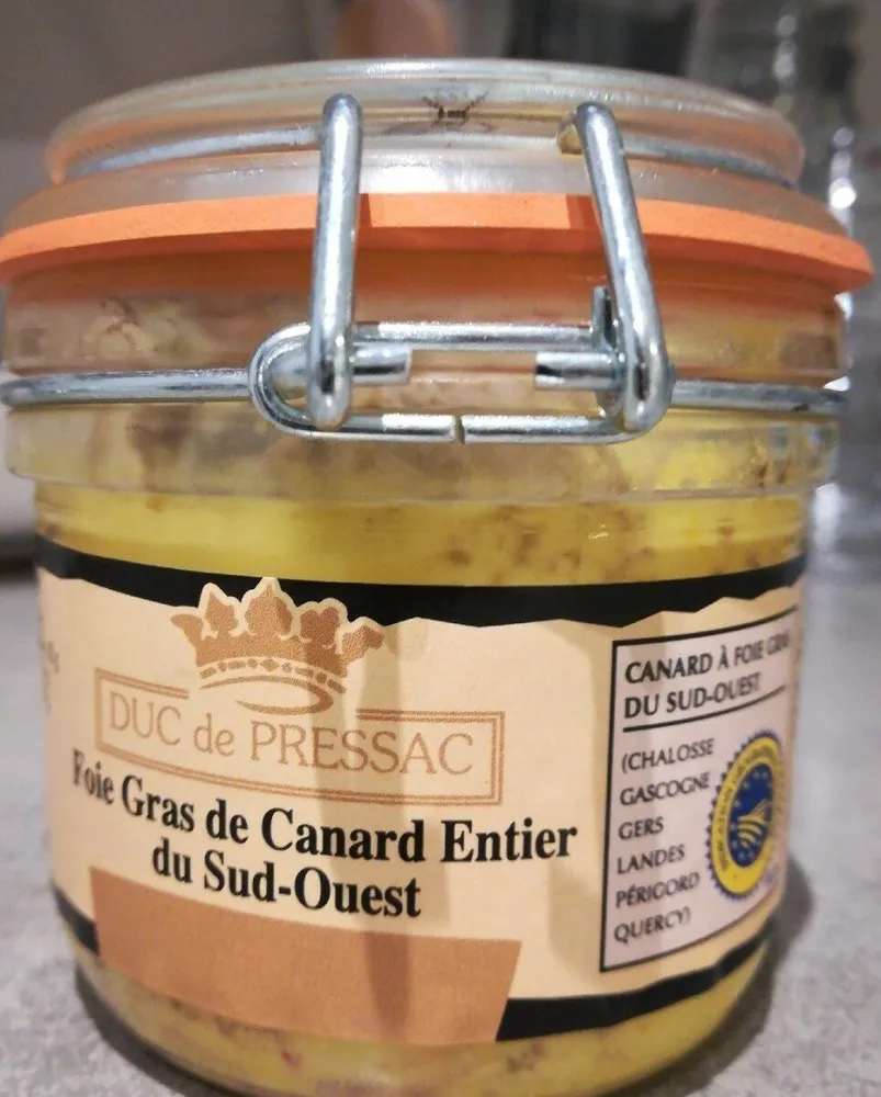 Fois gras de canard entier du sud ouest
