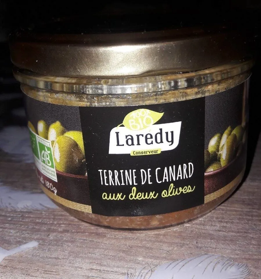 terrine de canard aux 2 olives
