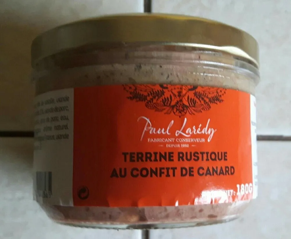 Terrine rustique au confit de canard