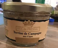 Terrine de campahne aux cèpes
