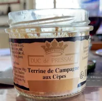 Terrine de campagne aux cèpes