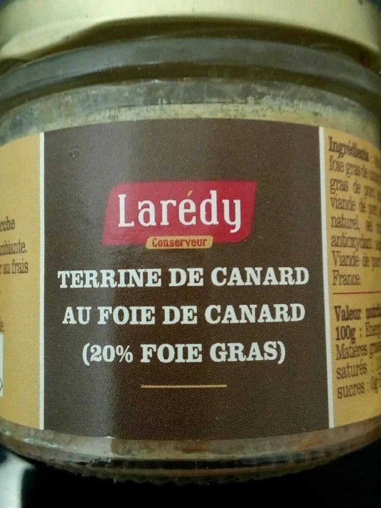 Terrine de canard au foie de canard