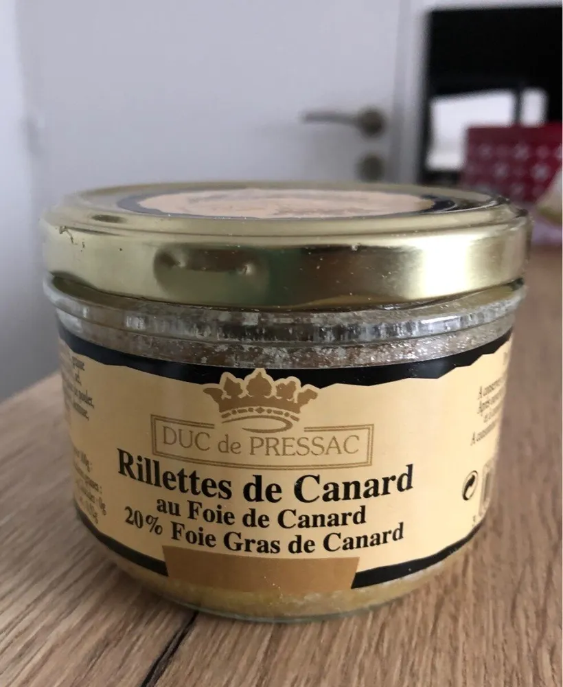 Rillettes de canard au foie gras
