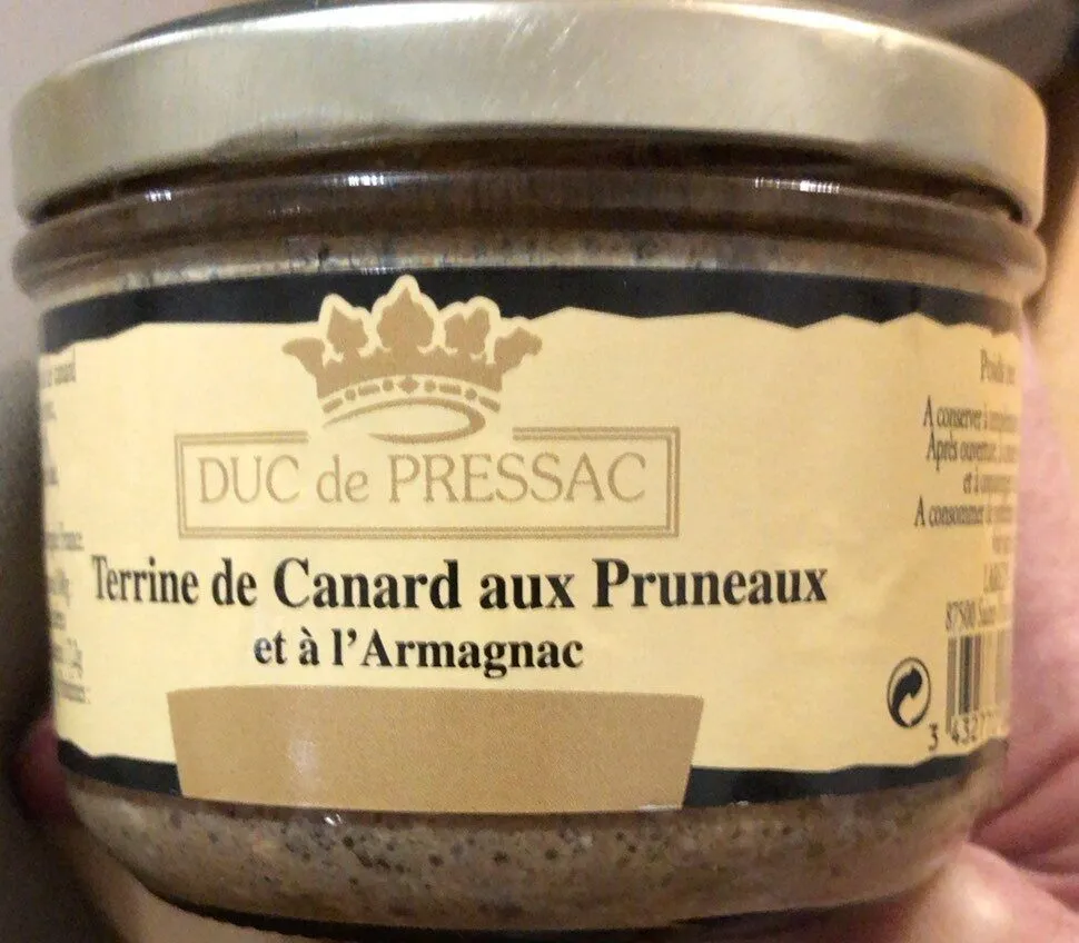Terrine de canard aux pruneaux
