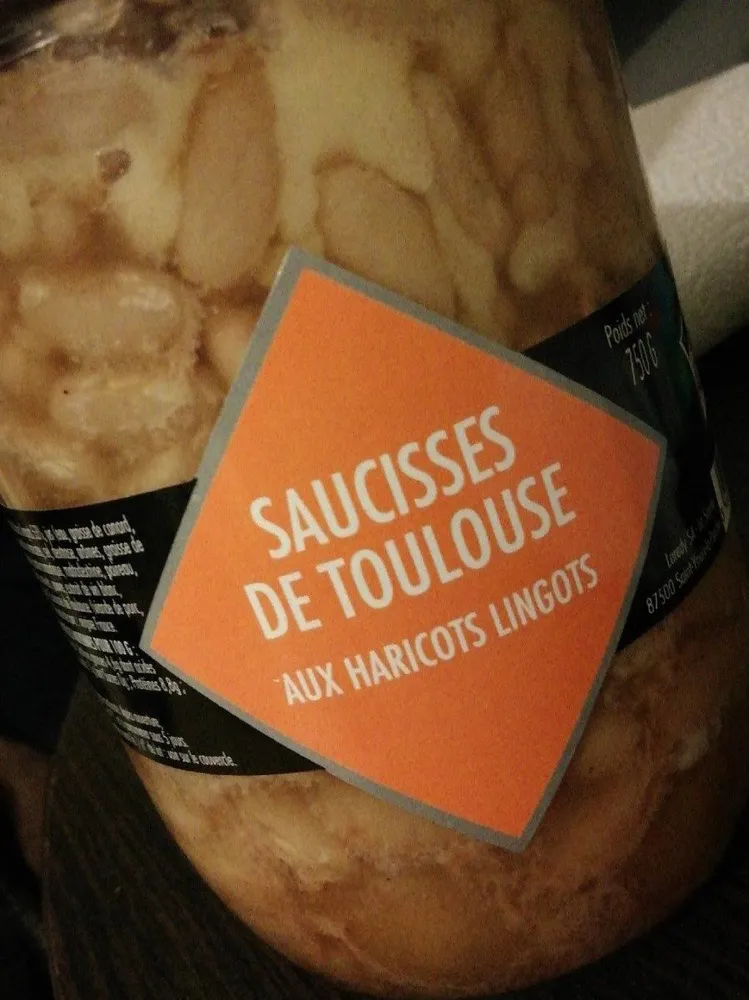 Saucisses de Toulouse aux haricots lingots