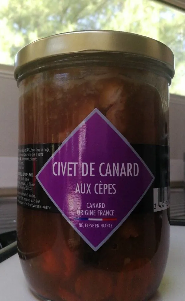 Civet de canard aux cèpes