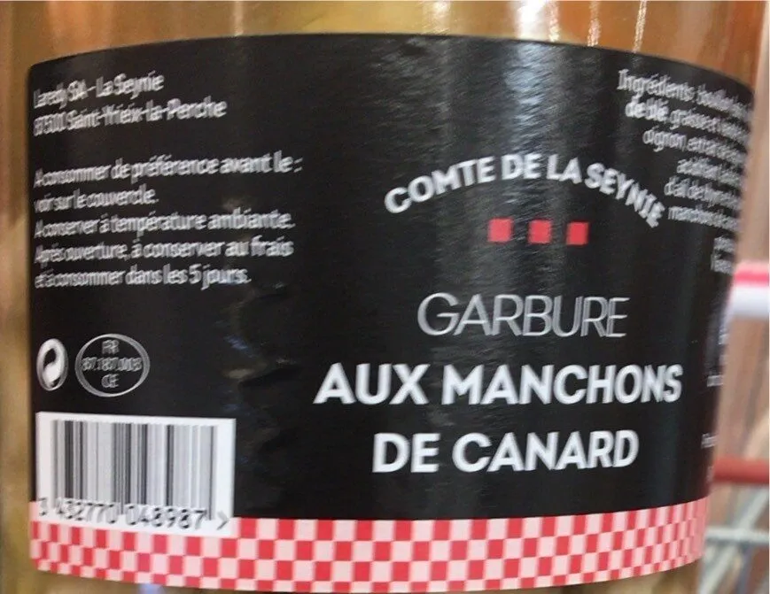 Garbure manchons de canard