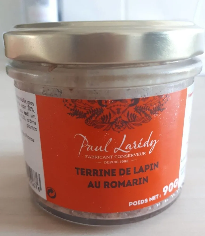Terrine de lapin au romarin
