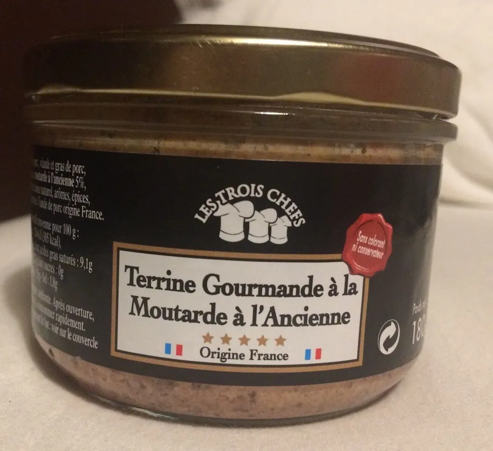 Terrine gourmande à la moutarde à l'ancienne