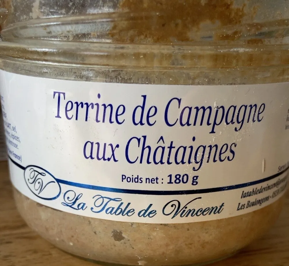 Terrine de campagne aux châtaignes