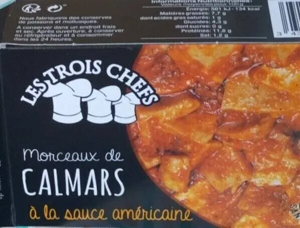 Morceaux de calmars à la sauce américaine