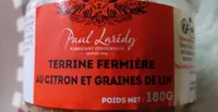 Terrine fermière au citron et graines de lin