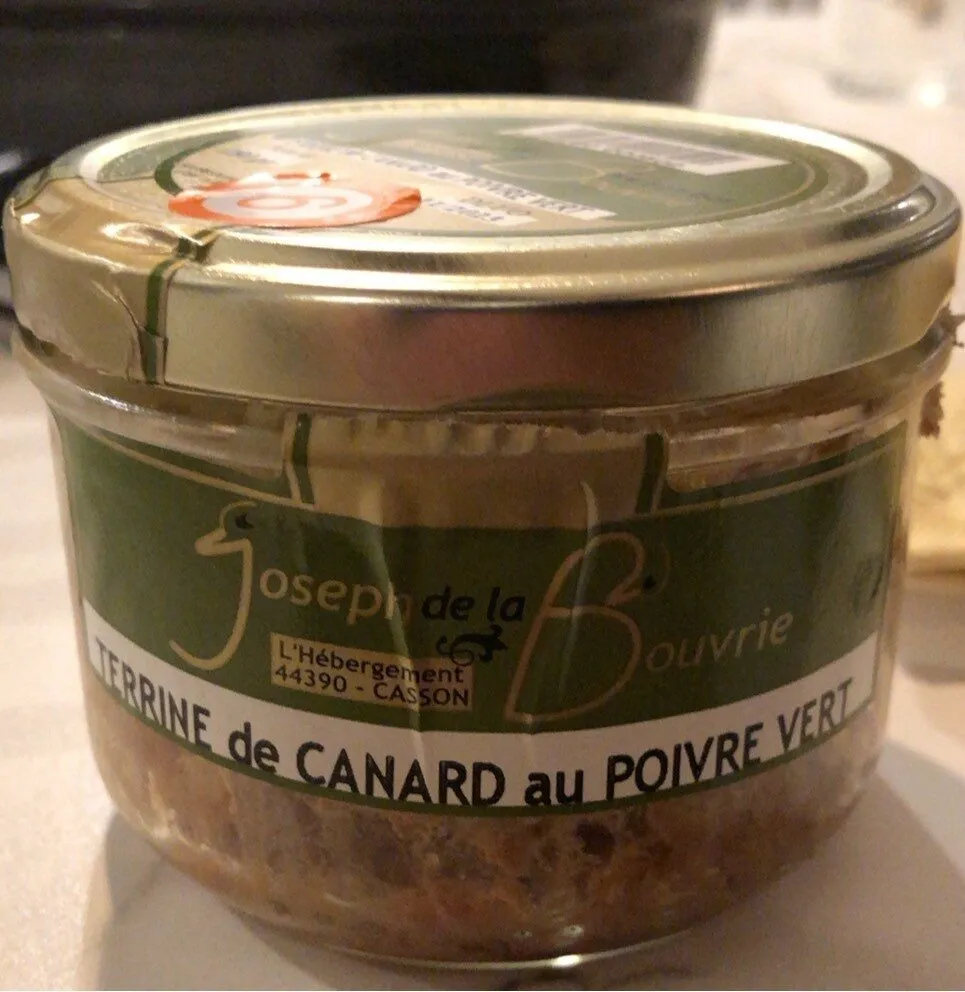 Terrine de canard au poivre vert