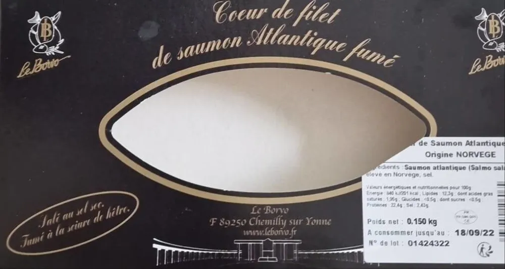 Coeur de filet de saumon Atlantique fumé