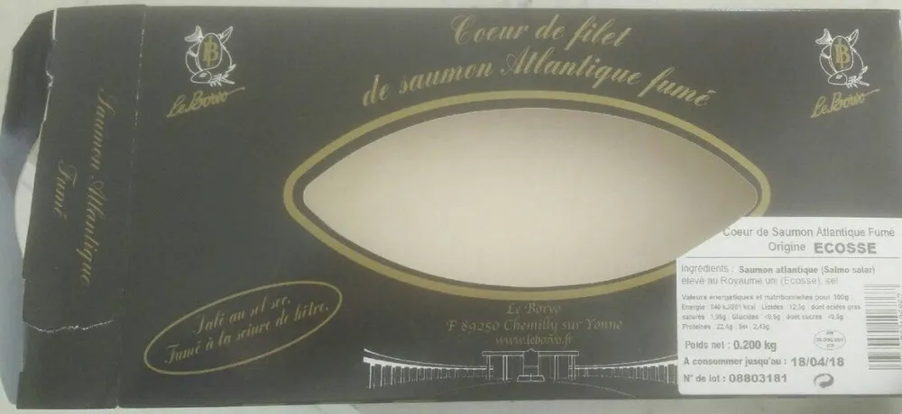 Coeur de filet de saumon Atlantique fumé