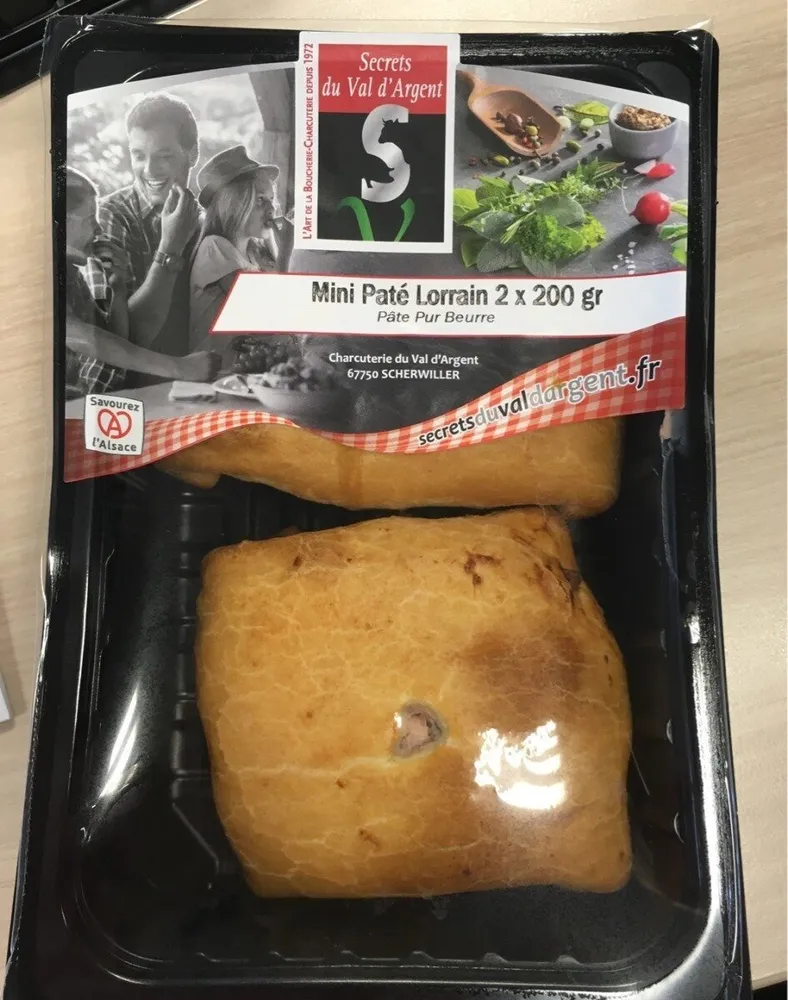 Mini pate lorrain 2x200g