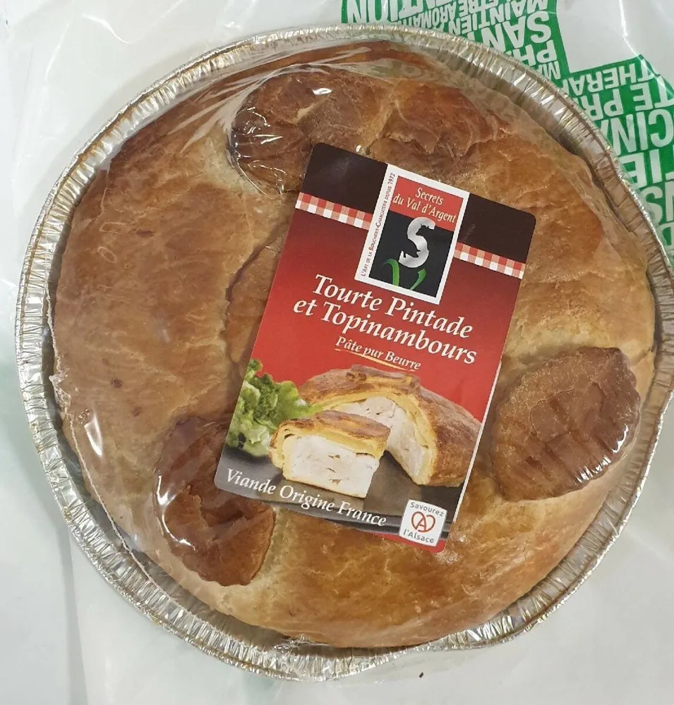 Tourte pintade topinambours