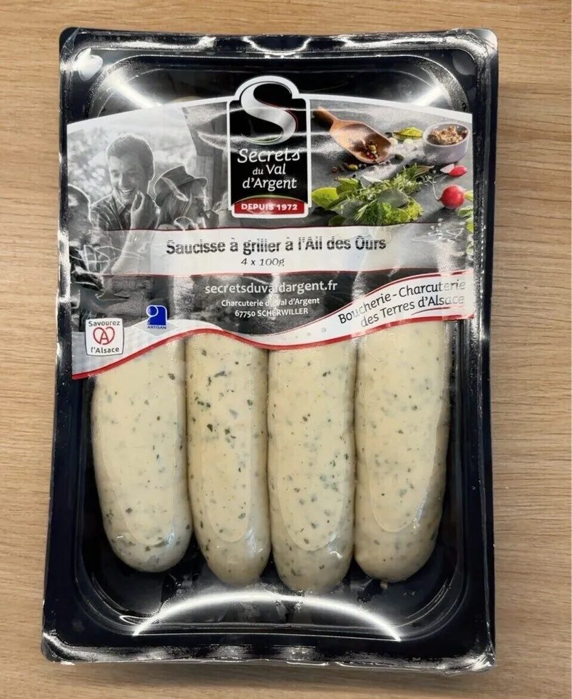 Saucisse à griller à l’ail des ours