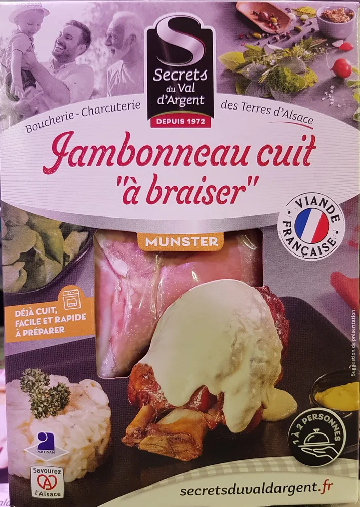 Jambonneau cuit "à braiser" au Munster