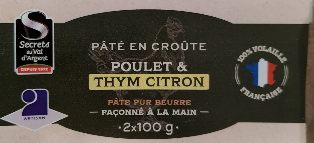 Pâté croute poulet citron