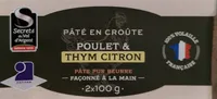 Pâté croute poulet citron