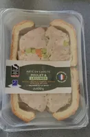 Pâté en croûte poulet et légumes