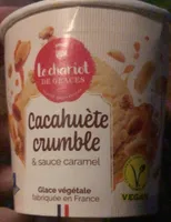 Cacahuète crumble & sauce caramel