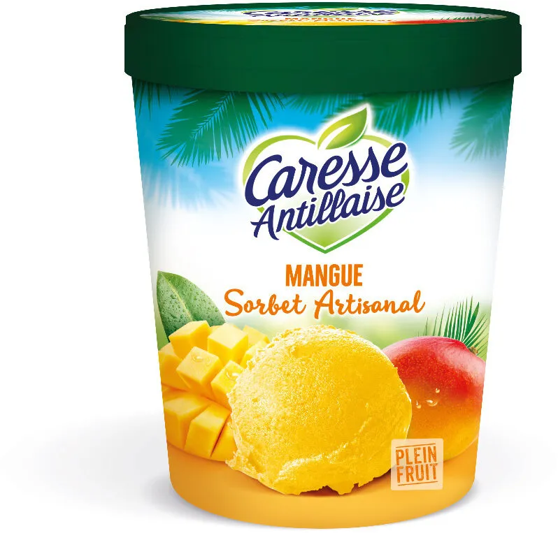 Sorbet plein fruit à la mangue