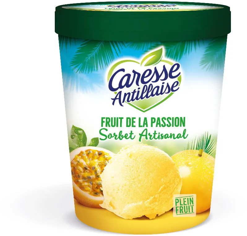 Sorbet plein fruit au fruit de la Passion