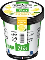 Sorbet plein fruit au citron Bio