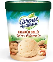 Cacahuète grillée glace artisanale