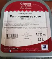 Glace pamplemousse rose