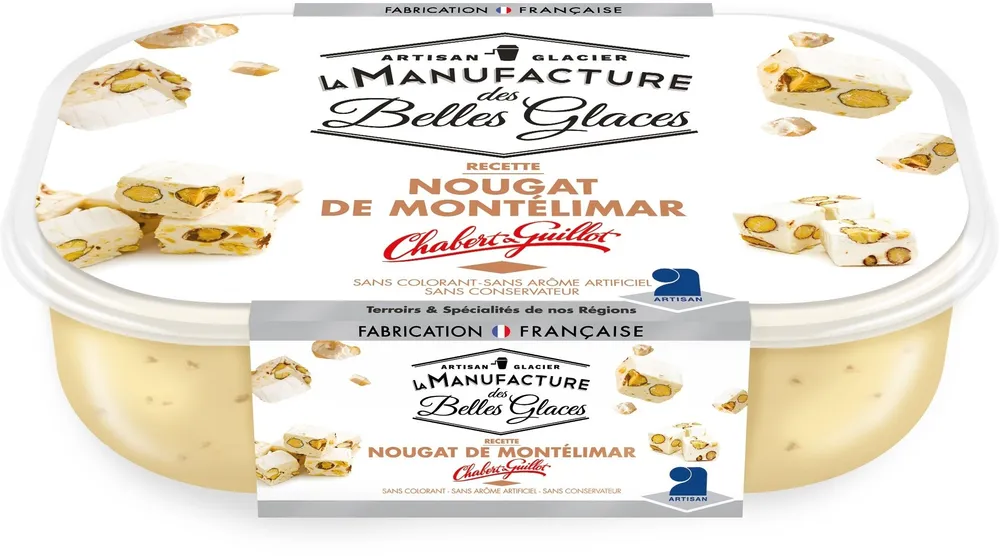 Crème glacée au nougat de Montélimar de chez Chabert & Guillot