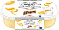 Crème glacée au Cointreau® avec morceaux d'orange confite