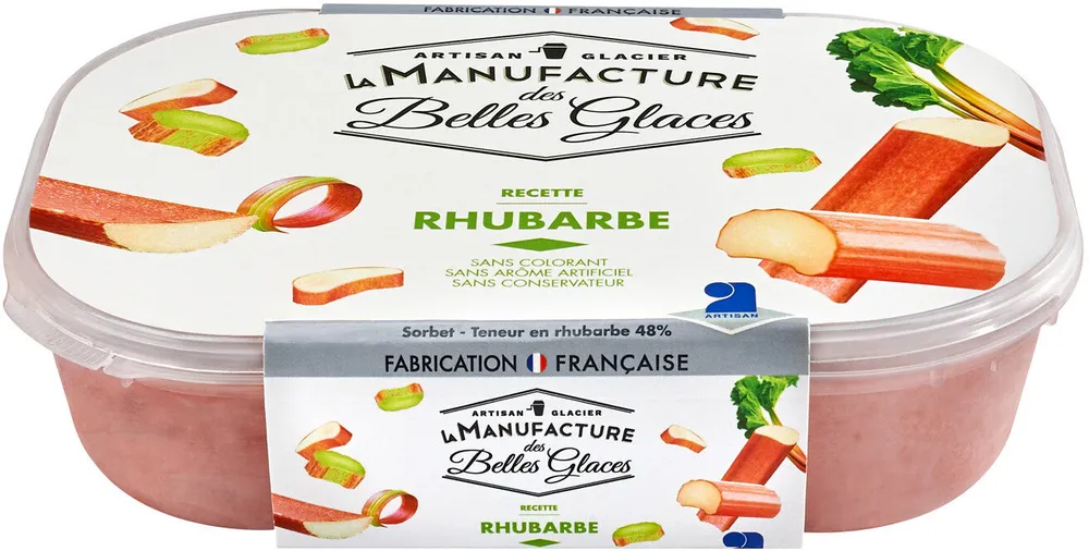Sorbet à la rhubarbe