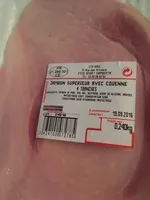 Jambon supérieur avec couenne