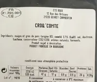 Saucissons Mini au Comté