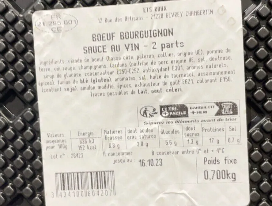 Bœuf bourguignon