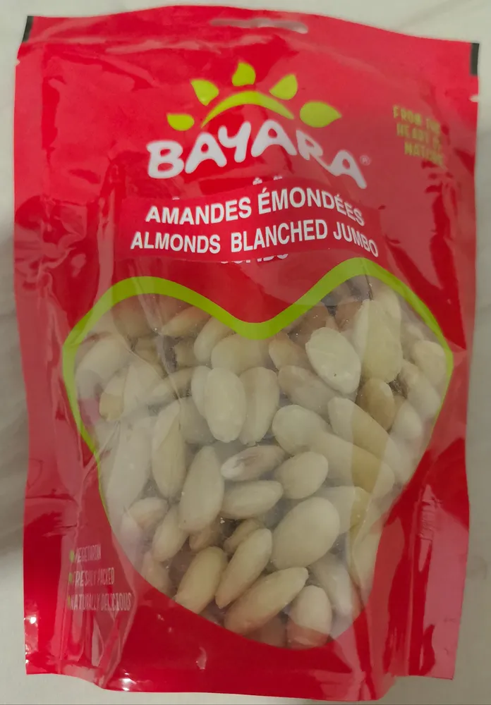 Bayara almonds blanched jumbo