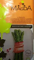6 fagots d'asperges vertes lardées