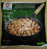 Poêlée festive petits légumes gourmands, champignons et châtaignes