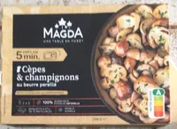 Cèpes et champignons au beurre persillé