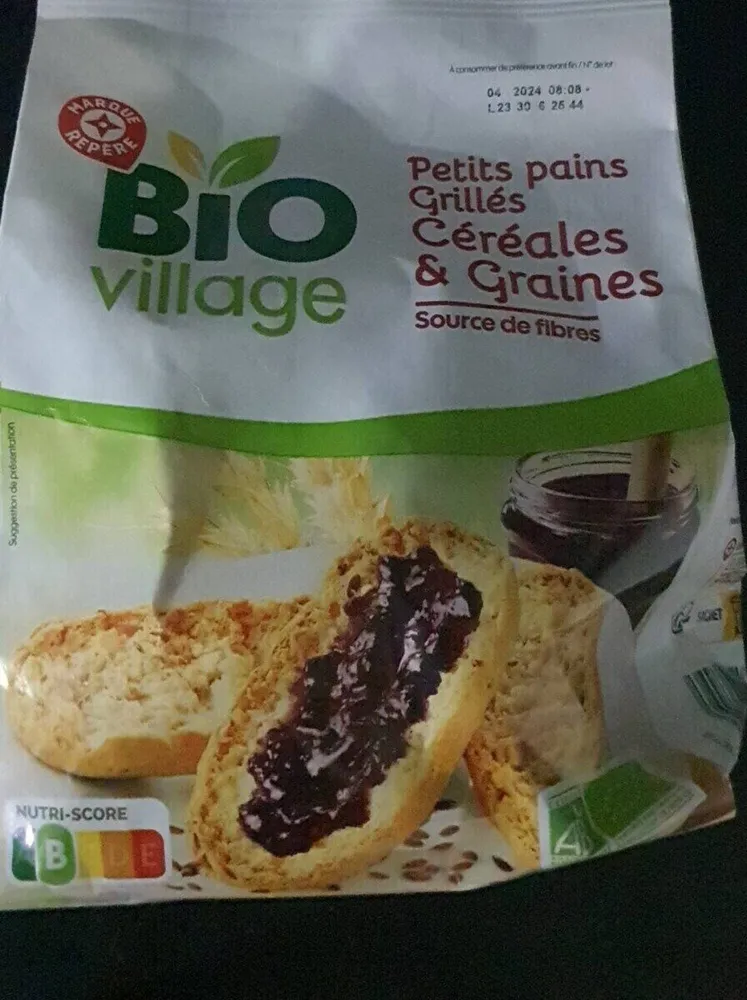 Petit pain grillé céréales et graines