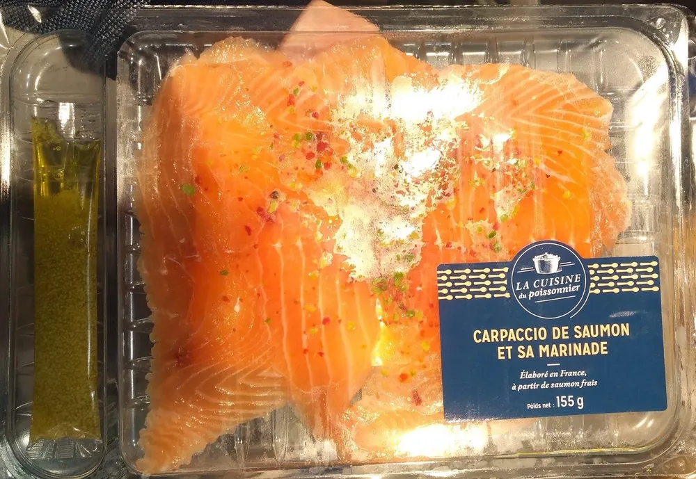 Carpaccio de Saumon et sa Marinade