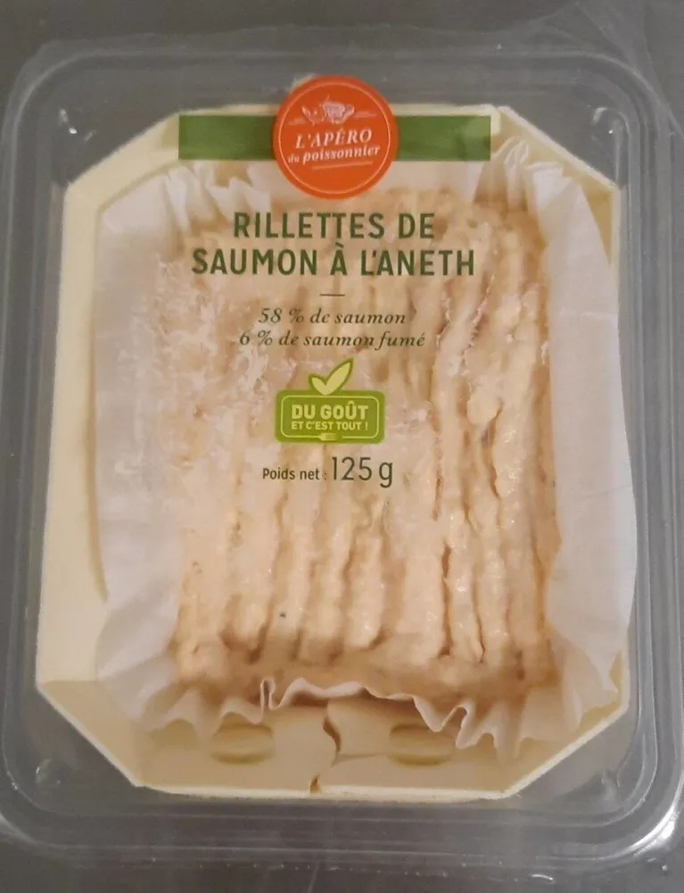 Rillettes de saumon à l'aneth