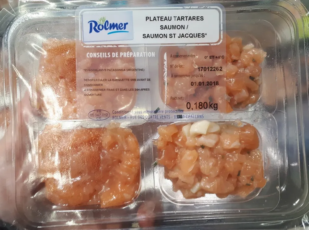 Plateau tartares (saumon / saumon St Jacques)