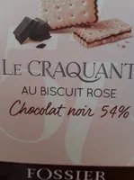 Le Craquant au biscuit rose chocolat noir 54%