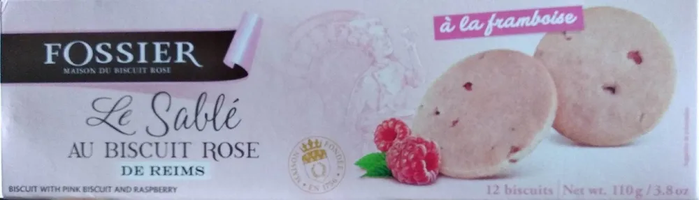 Le sablé au biscuit rose de Reims